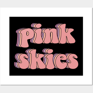 Pink skies Posters and Art